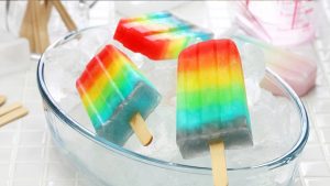 Eis für Kinder selber machen: Regenbogeneis