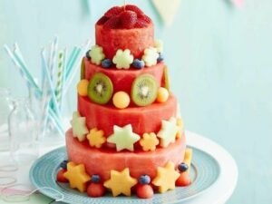 Kindergeburtstag Obst: Wassermelonentorte der Hingucker auf jeder Party