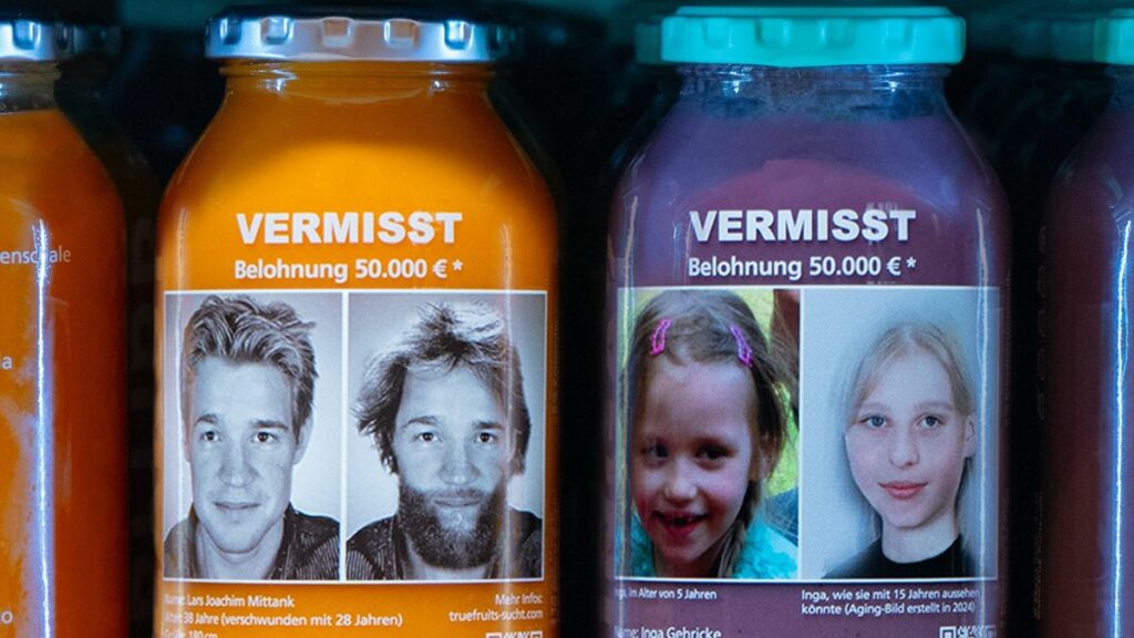 Wo sind Inga und Lars? Fotos auf Smoothies gegen das Vergessen